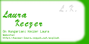 laura keczer business card